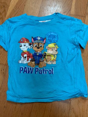 Tee shirt paw patrol 18 mois