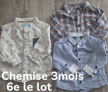 Lot chemises