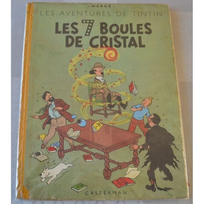 Tintin les 7 boules de cristal B6 de 1952