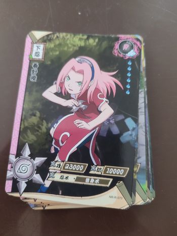 Lot de 17 cartes Naruto