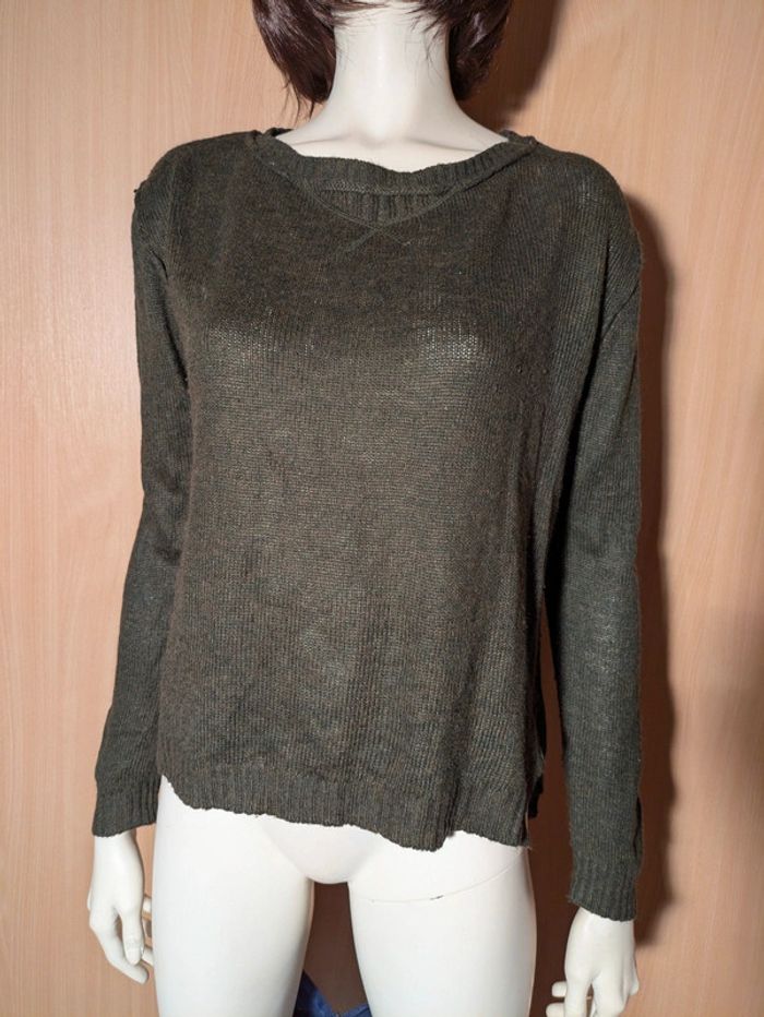Pull sweat vert kaki spot 38/40