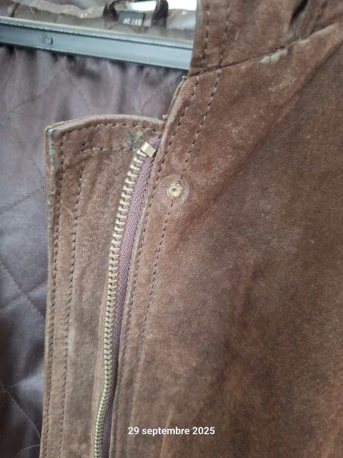 Veste cuir marron - photo numéro 5