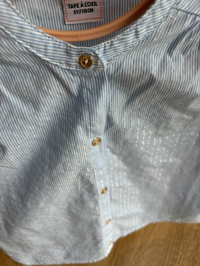 Blouse manches courtes pailletée - photo numéro 3