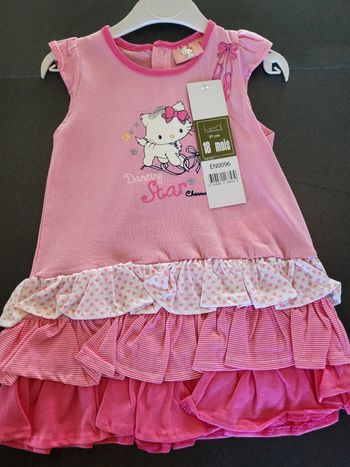 Robe hello Kitty rose  18 mois