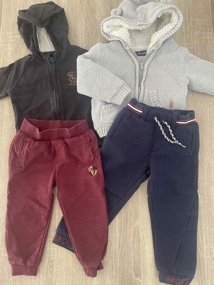 Lot 2 ensembles garçon hiver 2 ans