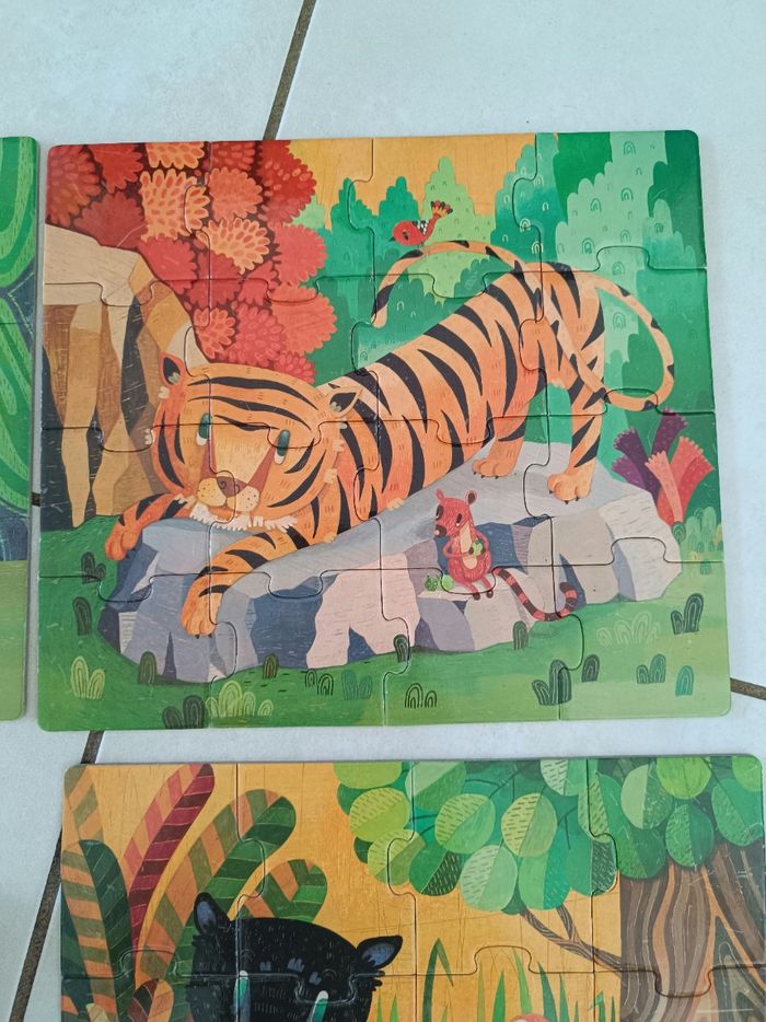 Primo puzzle les félins (3 puzzles) - photo numéro 3