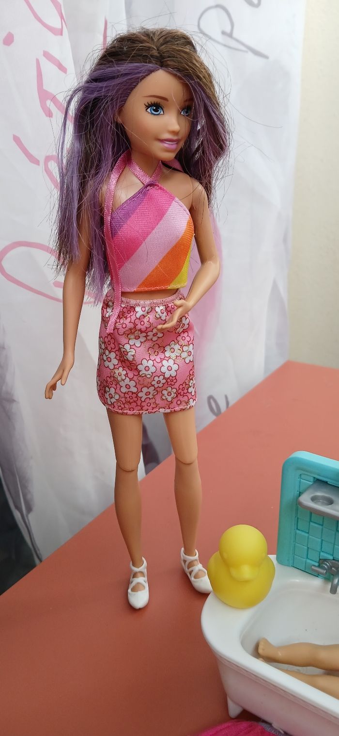 Barbie skipper avec baignoire - photo numéro 9