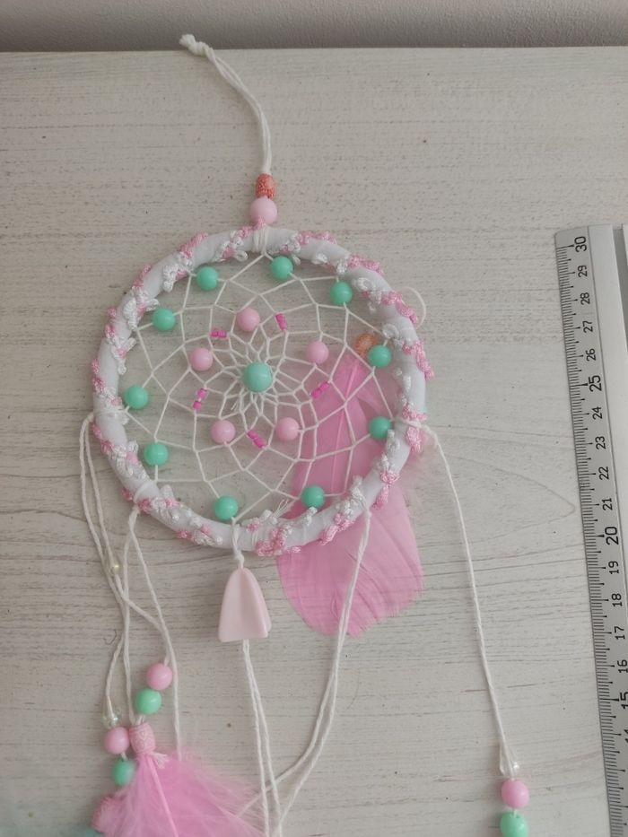 Attrape rêve rose - photo numéro 3