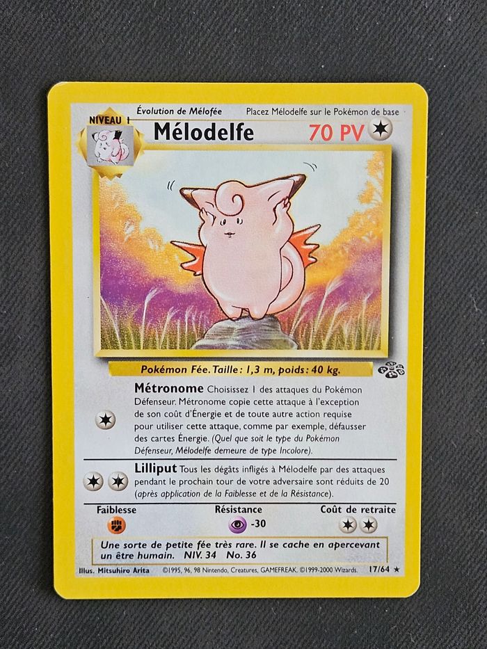 Carte Pokemon Mélodelfe Jungle 17/64 - photo numéro 1