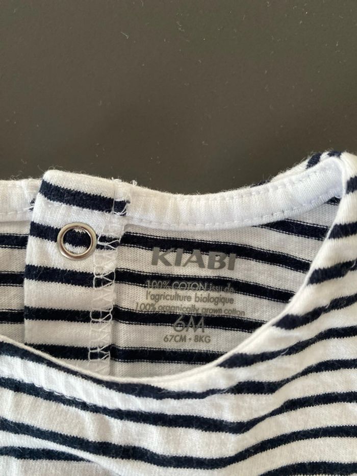 lot de 2 t-shirts 6 mois kiabi - photo numéro 3