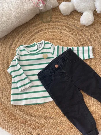 Ensemble t-shirt et pantalon jean