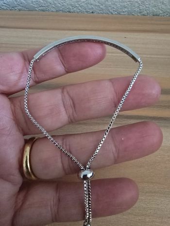 Bracelet demi ouvert argenté
