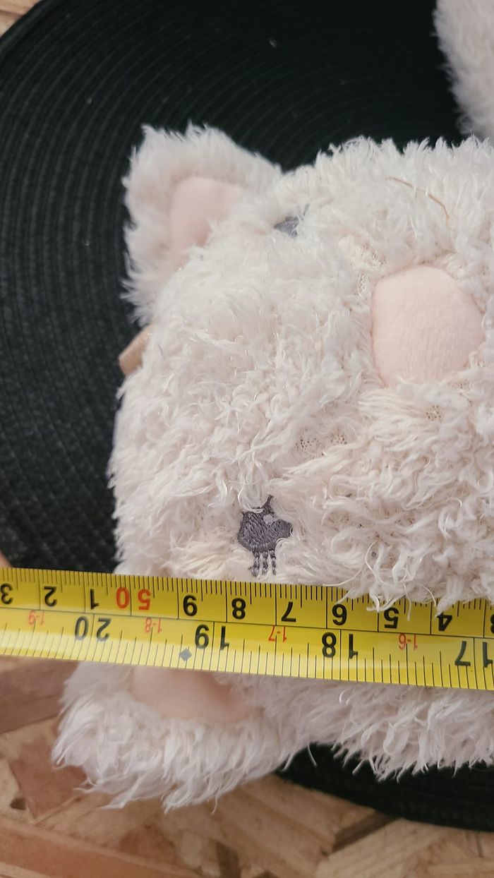 chat etam rose pale peluche doudou chat range pyjama en tutu 48 cm - photo numéro 3