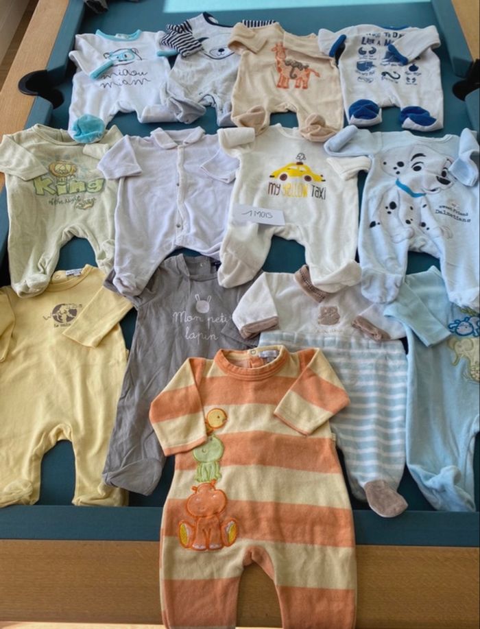 Lot de vêtements bébé garçon 1 mois