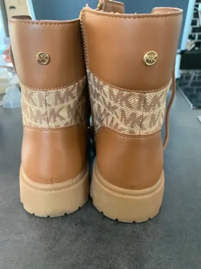 Bottines marron logo MK - photo numéro 5
