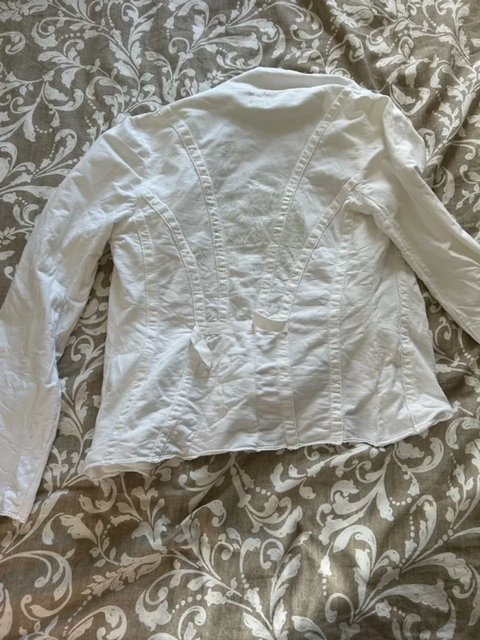 Veste des petits hauts taille trois blanche - photo numéro 5