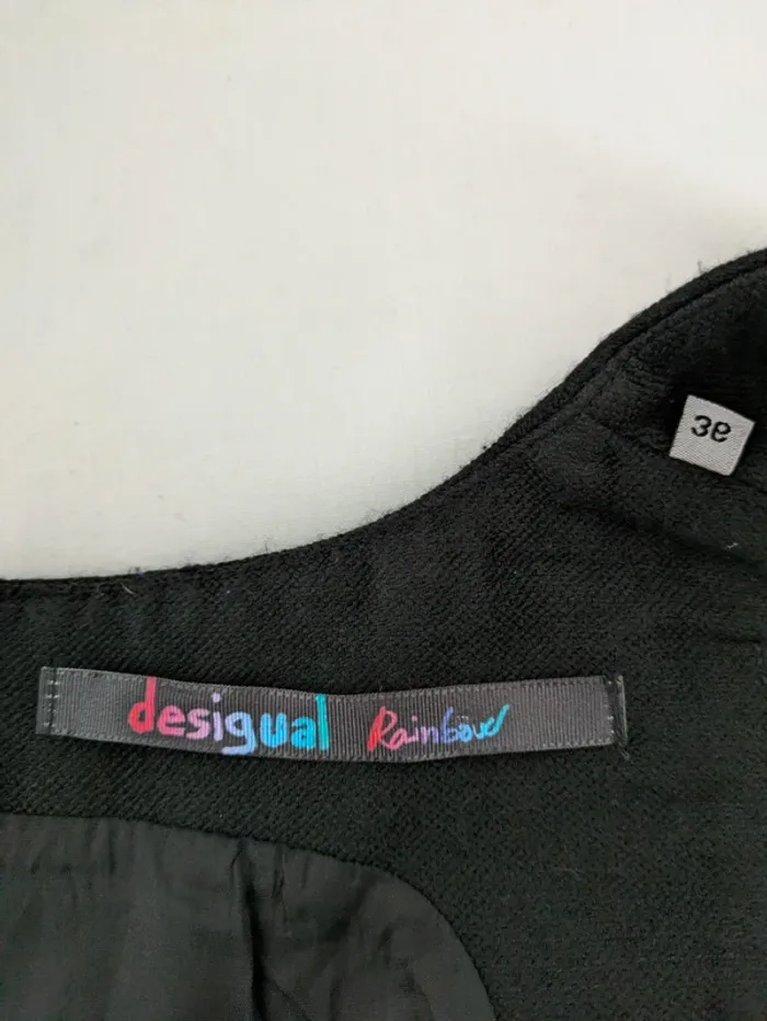 Robe d'hiver sans manches - Desigual Rainbow - taille 36 - photo numéro 5