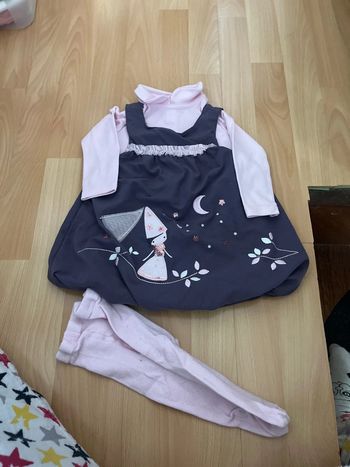 Très belle ensemble fille 12 mois plus