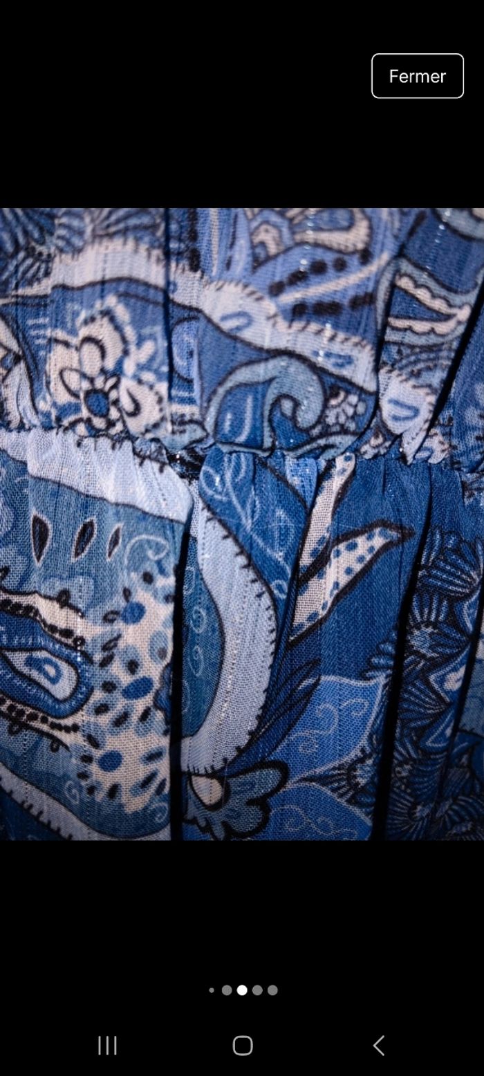 Jolie robe bleu taille 36 - photo numéro 5