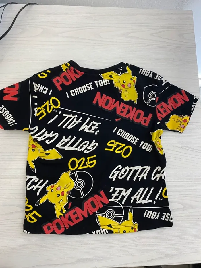 T-shirt manches courtes Pokémon Pikachu 3-4 ans > 104 cm - photo numéro 2