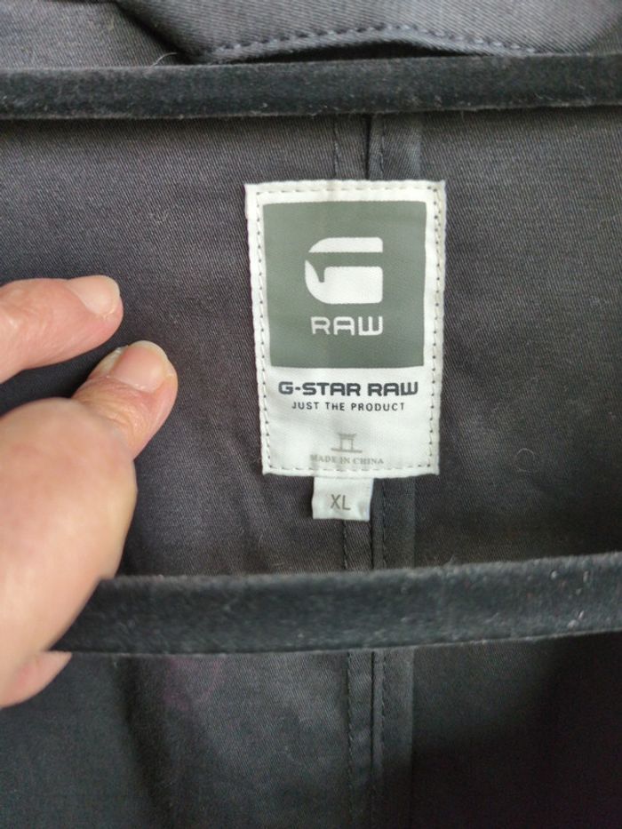 Trench coton noir G star raw XL - photo numéro 4