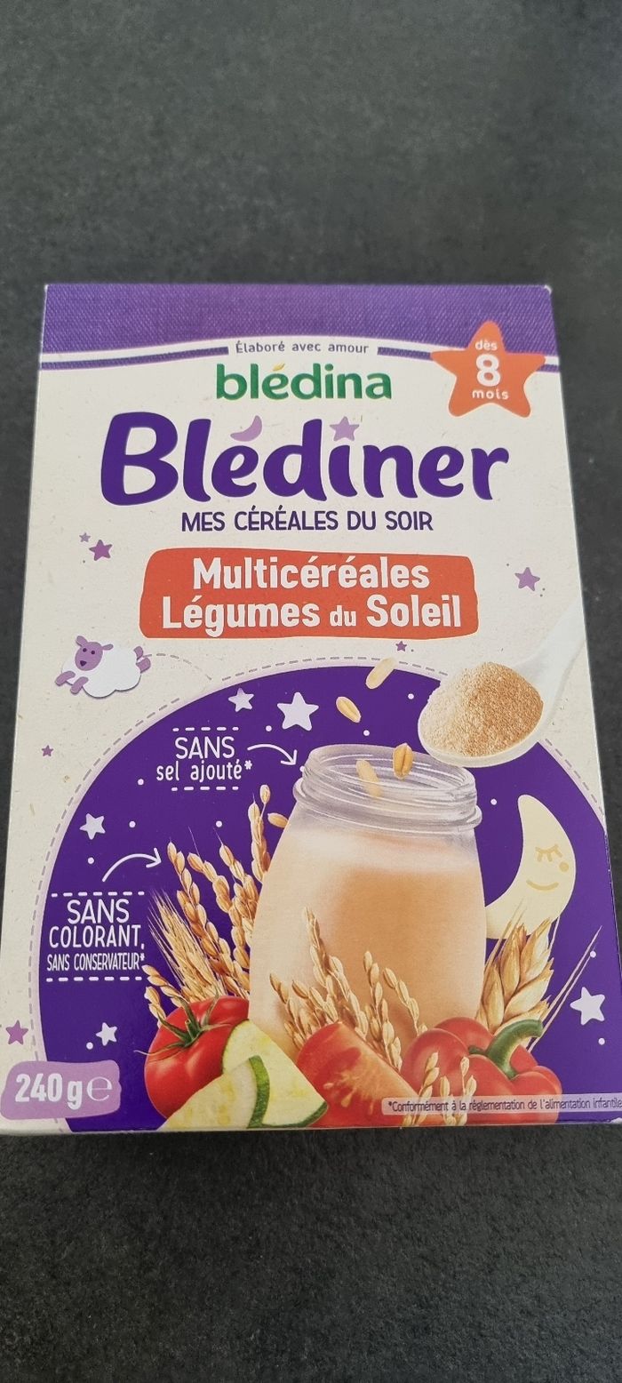 céréales du soir bledine multicéréales légumes du soleil