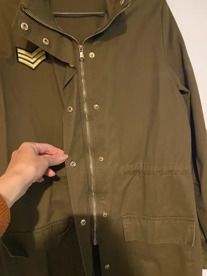 Jolie veste kaki style militaire taille M-38 - photo numéro 4
