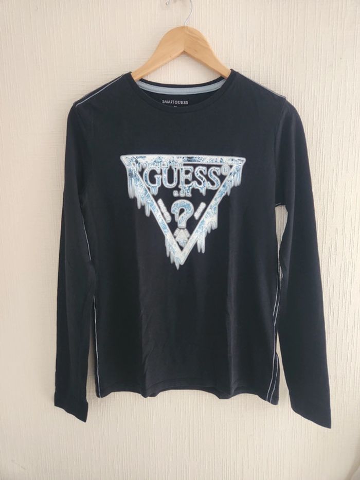 Tee-shirt manches longues noir 16 ans