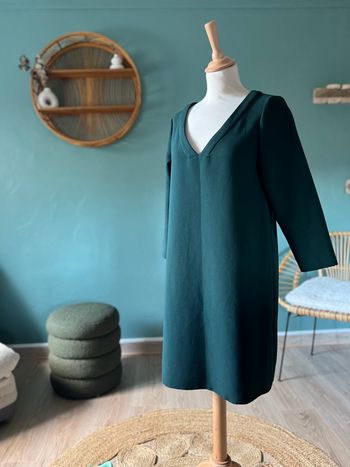 💚 Robe Courte Mango – Vert Sapin / Taille S