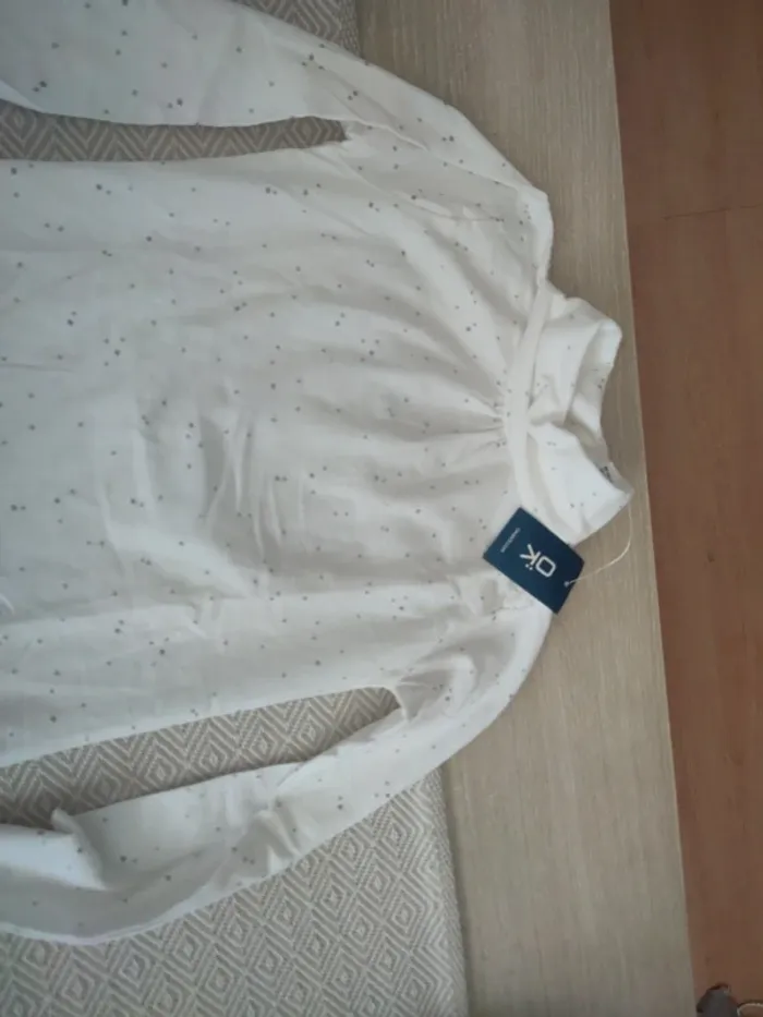 Col roulé blanc étoile argent Okaïdi 10 ans - photo numéro 2