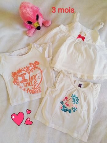 T-shirts 3 mois