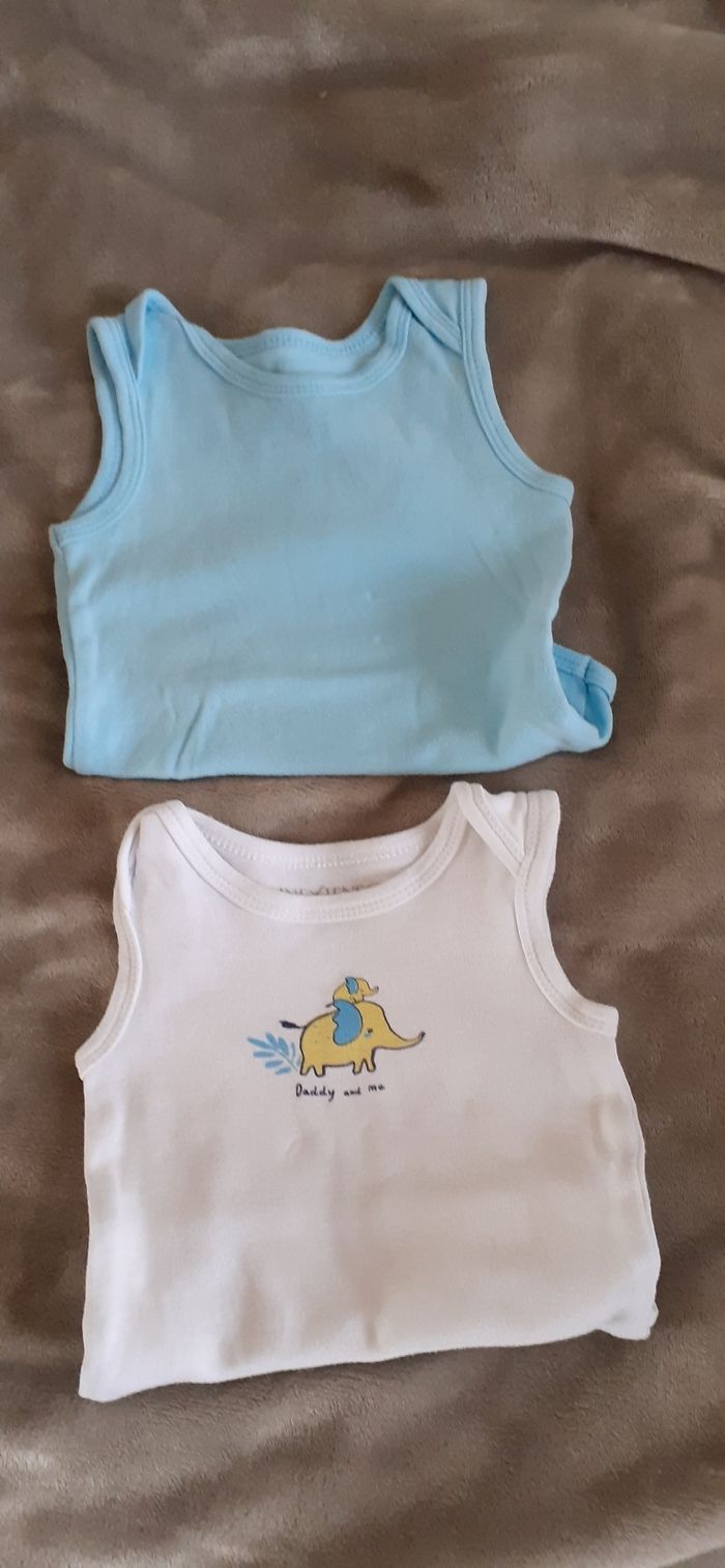 Lot de 2 bodies bébé garçon 74 cm