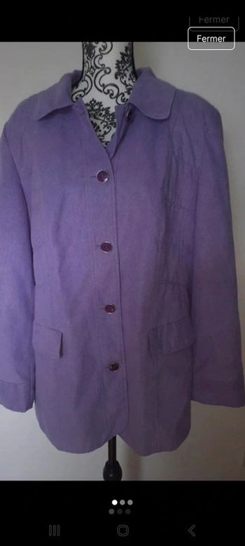 Veste imitation daim