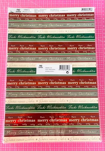 Lot 25 feuilles Auto-adhésif phrases Noël