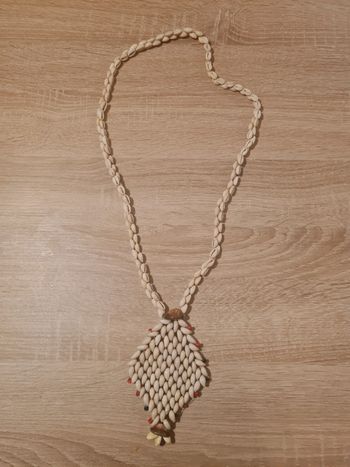 Collier Tahitien en coquillages Vintage 60-70