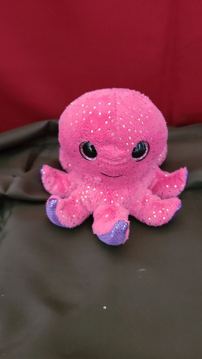 Aurora, , Sparkle Tales, Seastar la Pieuvre, 18 cm, Peluche, Rose