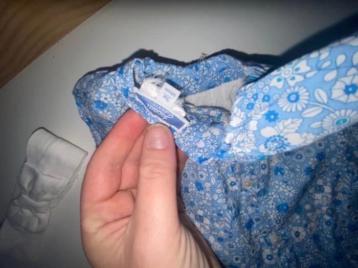 Ensemble jacadi 3 mois bandeau robe chaussons liberty ballerines - photo numéro 9