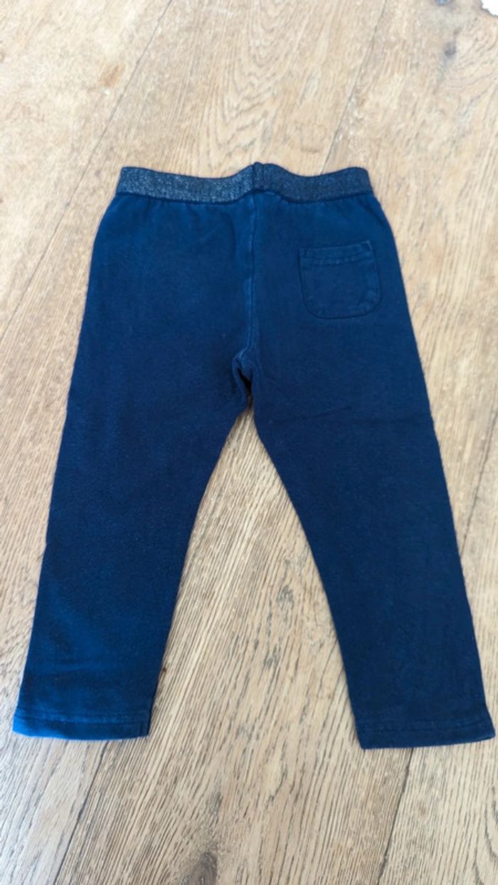 Legging marine grain de blé 24 mois - photo numéro 3