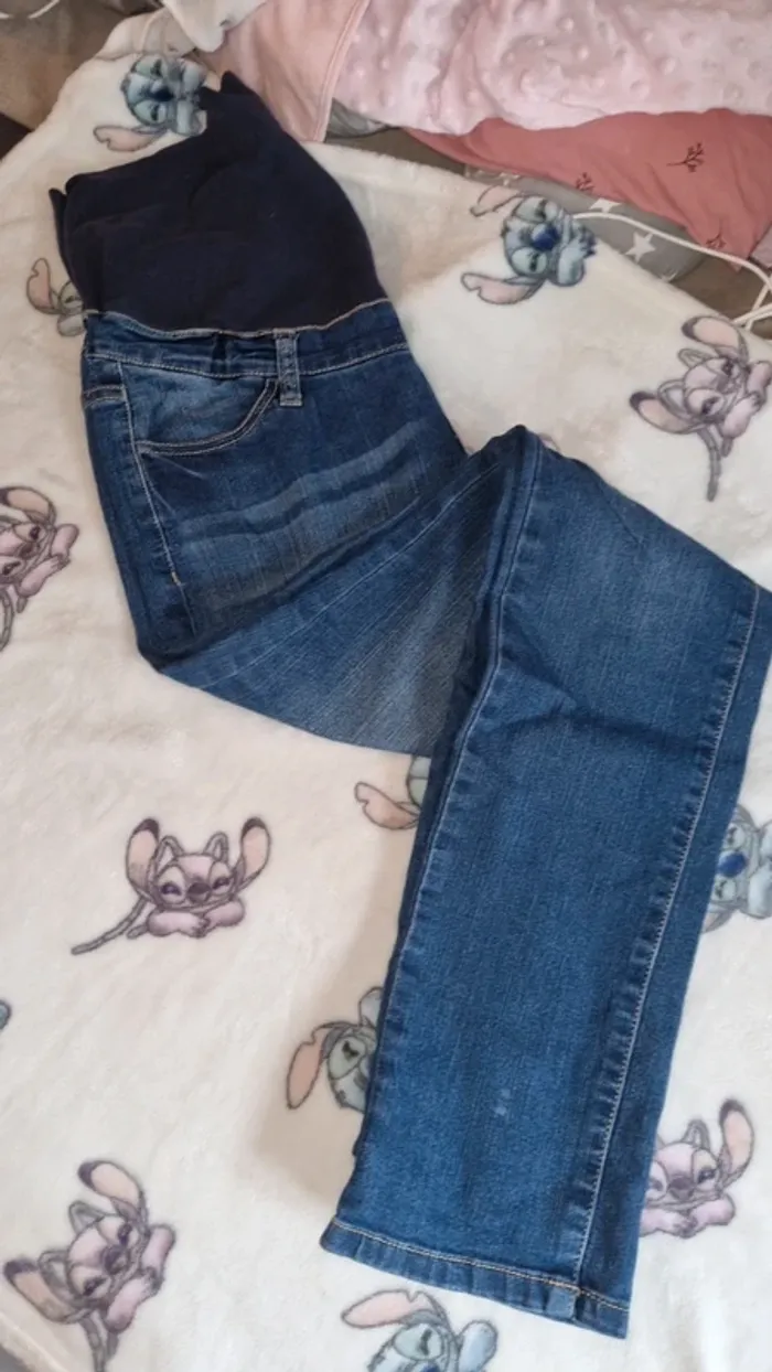 Lot pantalon de grossesse taille 36 en bon état - photo numéro 6