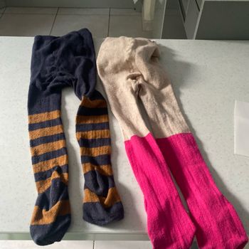 2 paires de collants 2/4ans  zeeman