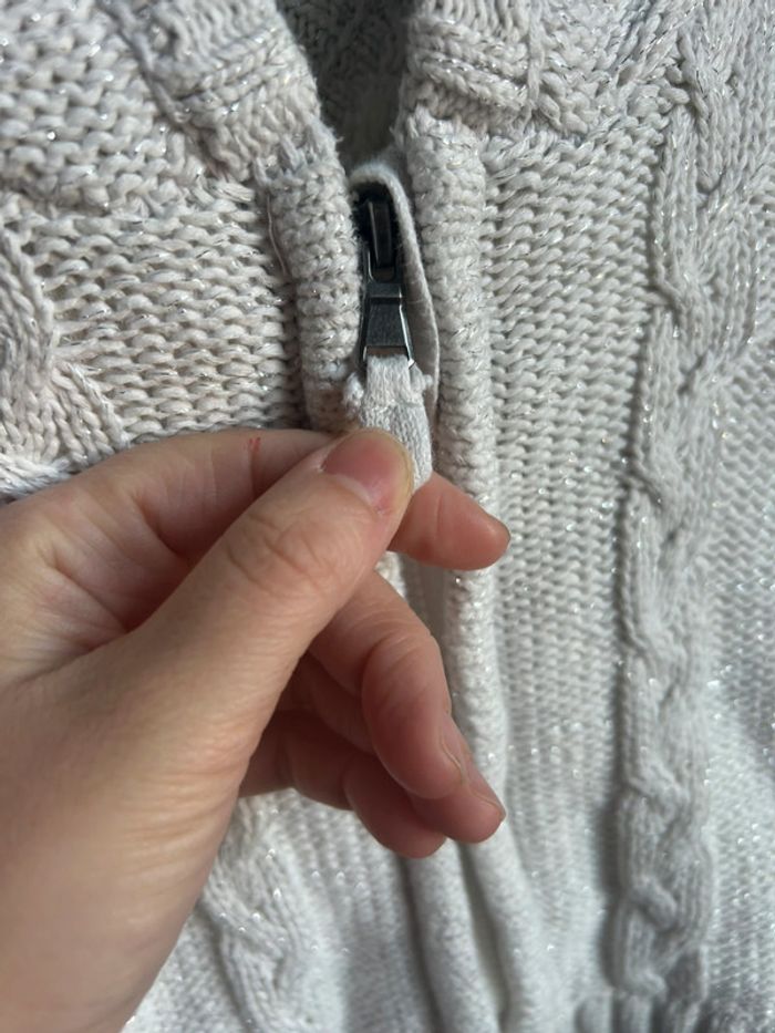 Gilet blanc à paillettes, 3 mois , orchestra - photo numéro 2