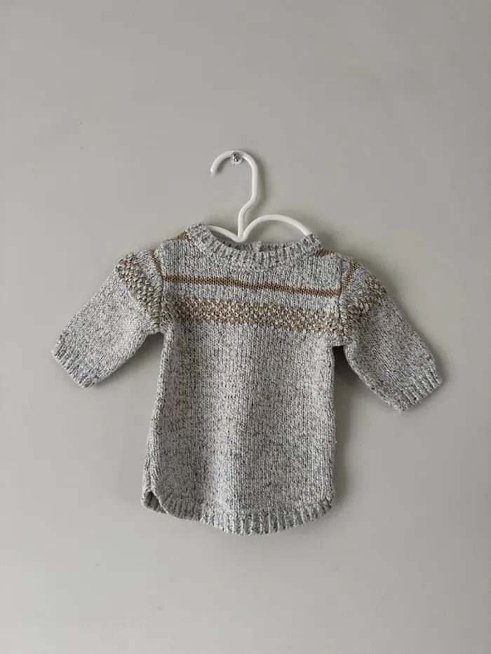 👚 Pull hiver - bébé fille - 52-56 cm-1 mois Kiabi - très bon état
