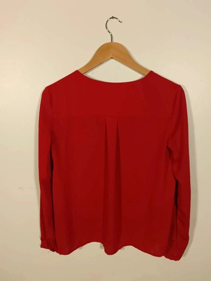 Blouse rouge Mango 36 - photo numéro 2
