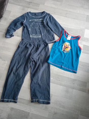 Pyjama monstre et debardeur, 6 ans