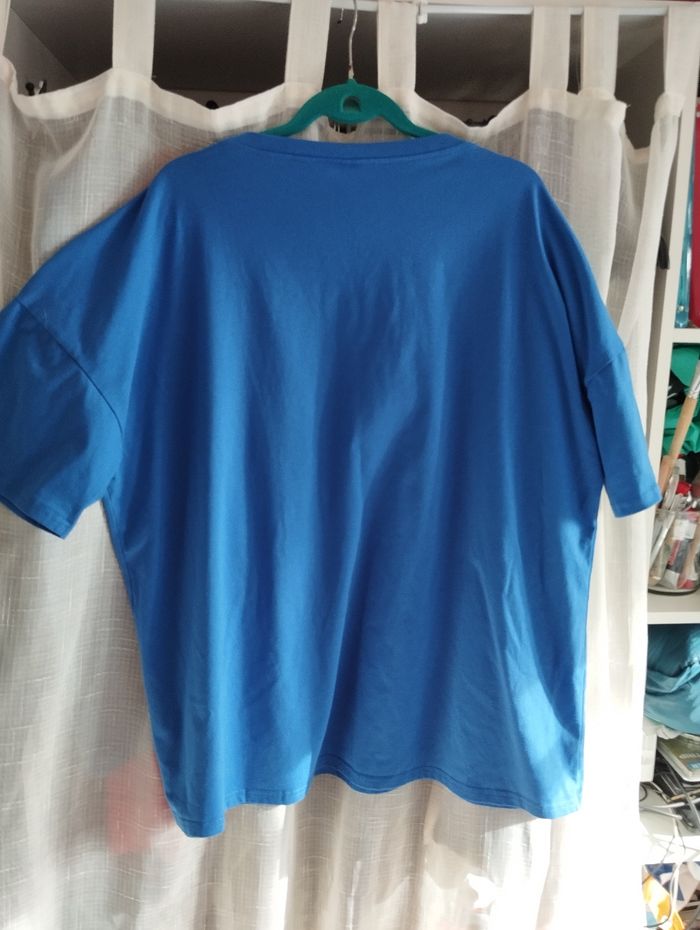 Tee-shirt mixte bleu foncé - photo numéro 2