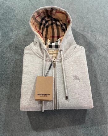 Zip burberry gris