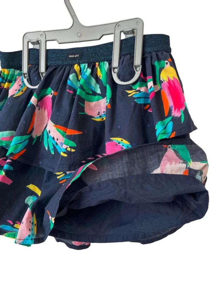 Jupe d'été marine (oiseaux multicolores) - Catimini 6 ans (116cm) - photo numéro 5