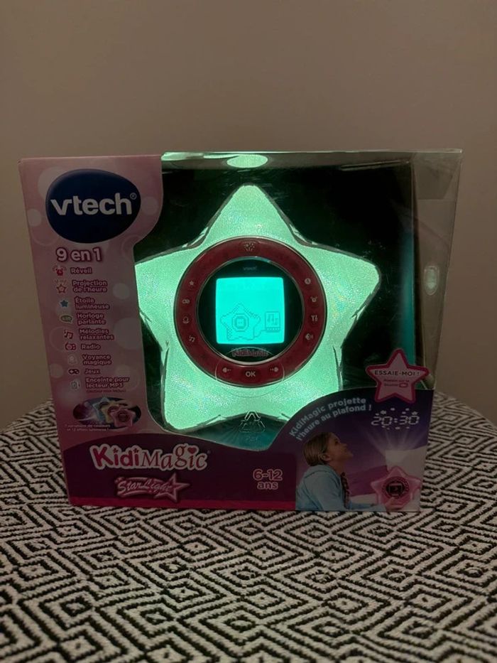 VTECH - Réveil Kidimagic Starlight Rose