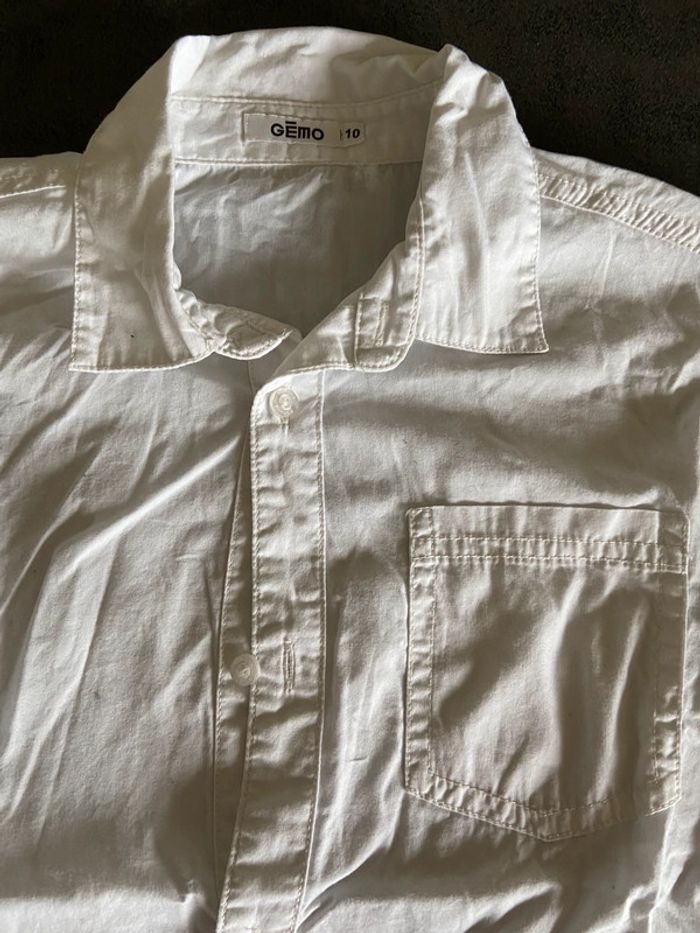 Chemise blanche garçon 10 ans GÉMO - photo numéro 2