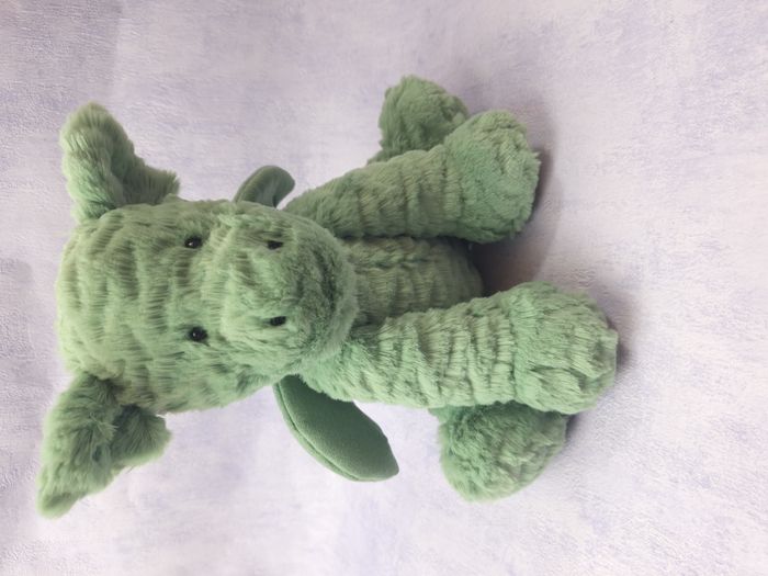 Peluche jellycat fuddlewiddle dragon vert et rare